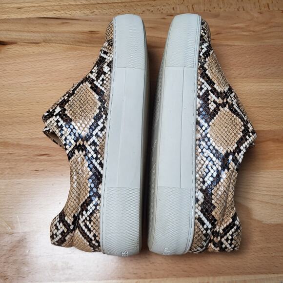 J/Slides Heidi Slip-On Round toe Platform Sneaker Python Snake Print Size 6.5 - Picture 9 of 13